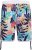 Kam Jeans 3018 Panelled Floral Swimshorts Navy - Peldbikses - Vīriešu liela izmēra peldšorti
