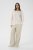 Kaffe Curve Sirana Pants Beige Melange/Black Stripe - Auduma bikses - 