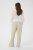 Kaffe Curve Sirana Pants Beige Melange/Black Stripe - Auduma bikses - 