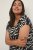 Kaffe Curve Sonna Stanley Tops Melns/Antique Zebras raksts - T-krekli - 