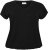 Kaffe Curve Jena V-Neck T-krekls Dziļi melna - T-krekli - 