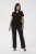 Kaffe Curve Jena V-Neck T-krekls Dziļi melna - T-krekli - 