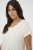 Kaffe Curve Jena V-Neck T-krekls Chalk - T-krekli - 