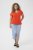 Kaffe Curve Jena V-Neck T-Shirt Grenadine Red - T-krekli - 