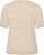 Kaffe Curve Lizzy Knit T-Shirt Feather Melange/Chalk Fine Stripe - T-krekli - 