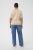 Kaffe Curve Lizzy Knit T-Shirt Feather Melange/Chalk Fine Stripe - T-krekli - 