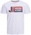 Jack & Jones Logan T-Shirt White - T-krekli - T-krekli - 2XL-14XL