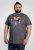 D555 Coalville T-Shirt Skulls with Colored Drips Navy Twist - T-krekli - T-krekli - 2XL-14XL
