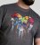 D555 Coalville T-Shirt Skulls with Colored Drips Navy Twist - T-krekli - T-krekli - 2XL-14XL