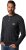 JP1880 T-Shirt Henley Long Sleeve Black TALL - VĪRIEŠU APĢĒRBS MT-6XLT - Apģērbs gariem vīriešiem