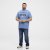 North Latitude Denim Printed Logo T-Shirt Dusty Blue TALL - TALL T-krekli - T-krekli gariem vīriešiem