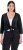 Ulla Popken Versatile Surplice Wrap Tie Hem Bolero Top Black - T-krekli - 