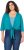 Ulla Popken Versatile Surplice Wrap Tie Hem Bolero Top Teal - T-krekli - 