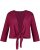 Ulla Popken Versatile Surplice Wrap Tie Hem Bolero Top Magnolia Red - T-krekli - 