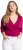 Ulla Popken Versatile Surplice Wrap Tie Hem Bolero Top Magnolia Red - T-krekli - 
