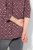 Ulla Popken 3/4 Sleeve Geometric Graphic Tee Plum - T-krekli - Sieviešu T-krekli