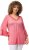 Ulla Popken Trumpet Sleeve Cold Dyed Tee Dark Pink - Apdrukāti T-krekli sievietēm - 