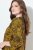Ulla Popken Animal Print 3/4 Sleeve V-Neck Tee Neon Orange - T-krekli - Sieviešu T-krekli