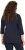 Ulla Popken Peace Love Life 3/4 Sleeve Graphic Tee Navy - T-krekli - 