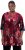 Ulla Popken Velvet Peacock Feather 3/4 Sleeve Tunic Blouse Wine Red - T-krekli - 