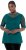Ulla Popken Sequined Mesh Sleeve Blouse Dark Green - T-krekli - 