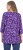 Ulla Popken Scribble Print Square Neck 3/4 Sleeve Tee Violet - Apdrukāti T-krekli sievietēm - 