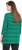 Ulla Popken Striped 3/4 Sleeve A-Line Tee Moss Green - T-krekli - 