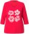 Ulla Popken Floral Graphic V-Neck Tee Lychee - Apdrukāti T-krekli sievietēm - 