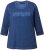 Ulla Popken UNIQUE Embroidered 3/4 Sleeve Tee Ink Blue - T-krekli - 