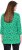 Ulla Popken Graphic Flower A-Line 3/4 Sleeve Tee Moss Green - T-krekli - 