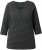 Ulla Popken Glitter Stripe 3/4 Sleeve Tee Anthracite - Apdrukāti T-krekli sievietēm - 