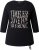 Ulla Popken Timeless Love 3/4 Sleeve Graphic Tee - T-krekli - 