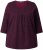 Ulla Popken Mixed Pattern Stripe 3/4 Sleeve Tee Black - T-krekli - 