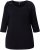 Ulla Popken Flower Epaulet 3/4 Sleeve Top Black - Apdrukāti T-krekli sievietēm - 