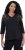 Ulla Popken Feather Beadwork 3/4 Sleeve Top Black - Apdrukāti T-krekli sievietēm - 