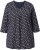 Ulla Popken Gingerbread Print 3/4 Sleeve Tee Navy - T-krekli - 