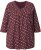 Ulla Popken Gingerbread Print 3/4 Sleeve Tee Plum - T-krekli - 
