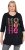 Ulla Popken Ho Ho Ho 3/4 Sleeve Graphic Tunic Tee Black - T-krekli - 