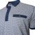 Kam Jeans 5528 AOP Print with Jacquard Collar/Cuffs Polo Navy - Polo krekli - Polo krekli - 2XL-8XL