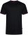 Kam Jeans 5781 Ringer Tee with Shoulder Tape Black - T-krekli - T-krekli - 2XL-14XL