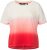 Ulla Popken Dip Dyed Short Sleeve Logo Tee Off-White - Apdrukāti T-krekli sievietēm - 