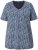 Ulla Popken So Many Dots Tee Navy Blue - Apdrukāti T-krekli sievietēm - 