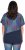 Ulla Popken Quick Drying Geometric Print Short Sleeve Tee Navy Blue - Apdrukāti T-krekli sievietēm - 