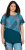 Ulla Popken Quick Drying Geometric Print Short Sleeve Tee Dark Petrol - Apdrukāti T-krekli sievietēm - 