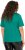 Ulla Popken Embroidered Face Motif Short Sleeve V-Neck Tee Emerald Green - Apdrukāti T-krekli sievietēm - 