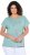 Ulla Popken Metallic Animal Cap Sleeve Graphic Tee Light Green - Apdrukāti T-krekli sievietēm - 