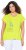 Ulla Popken Half-Sleeve A-line V-Neck Boat Pattern T-Shirt Lime - Apdrukāti T-krekli sievietēm - 