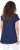 Ulla Popken Half-Sleeve A-line V-Neck Boat Pattern T-Shirt Ink Blue - Apdrukāti T-krekli sievietēm - 