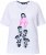 Ulla Popken Flocked Short Sleeve Graphic Tee Snow White - Apdrukāti T-krekli sievietēm - 