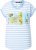Ulla Popken Striped Short Sleeve Citrus Graphic Tee Light Blue - Apdrukāti T-krekli sievietēm - 